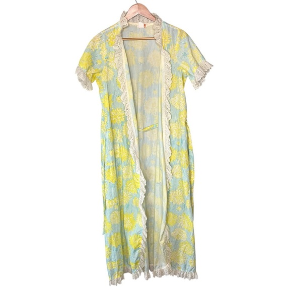 The Lilly Lilly Pulitzer Vintage 60s/70s Maxi Wrap Dress Hostess Gown Palm Beach - Picture 2 of 16